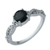 Sidabrinis žiedas su natūraliu safyru 1.175ct (1930212) 2.5 gr. 925 pavyzdžiai 18 safyras