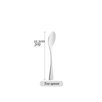 Indų rinkinys 304 Nerūdijančio plieno virtuvės stalo įrankių rinkinys Sidabrinis kepsnių peilis Desertinis šaukštas Stalo indai Šakutė Stalo reikmenys 7 vnt. Tea Spoon sidabras