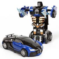 Naujas kūrybiškas plastikas Vienu mygtuku Nuostabus Berniukams Modelinis Automobilis Juokingi Žaislai Transformuojamas Automobilis Dovana Robotas Vaikas Žaislas Automatinis Transformuojasi Gerai Pagamintas H black