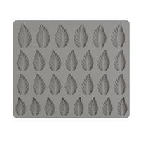 28 Cavity Leaves Shaped Silicone Molds For Mastic Confectionery Accessories Chocolate Cake Decorating Tools Baking gray