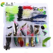 110 vnt/dėžutė Minkštų žūklės masalo rinkinys Lead Jig Head Hook Kit Metal Bit Fishing Kabliukai Jig Head Tackle Box 21cm*10.7*4.5cm-397g