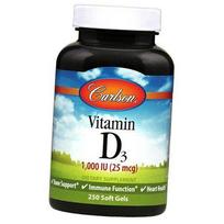 Vitaminas D3, Vitamin D3 1000, Carlson Labs 60 minkštųjų kapsulių (36353085) 250softgels