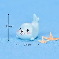 Kawaii Vienaragio Ruoniai Mieli Gyvūnai Mini Dervos Figūrėlės Akvariumo Dekoracija Žuvų Ornamentai Dirbtinis PASIDARYK PATS Miniatiūrinis Dekoravimas Žaislai mėlyna