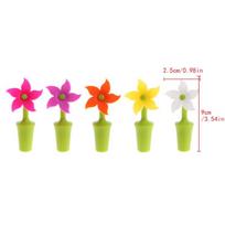 Popular Poker Colorful 1PC Random Color Bottle Cork Red Wine Cover Series Silicone Wine Stoppers yellow