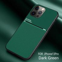 Skirtas Iphone 13 Pro Max dėklui Magnetinis automobilio laikiklis galinis dangtelis skirtas iPhone 12 Mini 11 6 6s 7 8 Plus X Xs Xr odinės tekstūros telefono dėklas iphone 13 pro max žalia