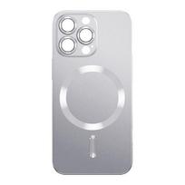 Prabangus matinis telefono dėklas, skirtas iPhone 14 13 12 11 Pro Max Magnetic Magsafe belaidžio įkrovimo TPU minkštas mobiliojo telefono dangtelis Funda Shell For iPhone 13 sidabras