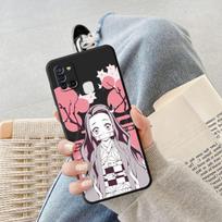 Dėklas, skirtas Samsung Galaxy A50 A40 A20e A02s A03 Core A04 A03s A04s A70 A54 A34 A10s A10 Japan Anime Kurama Demon Slayer dangtelis Samsung A10 black