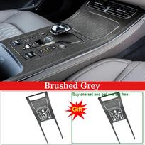 Car Interior Sticker Fit For BYD HAN EV 2022 2023 Car Gear Panel Sticker Gear Box Protective Film Carbon Fiber Black Accessories