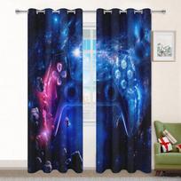 Gamepad Curtains For Bedroom Game Controller Curtain For Living Room Luxury Video Games 3d Digital Printing Drape Para Quarto W53.5 X H114cm X 2 gray