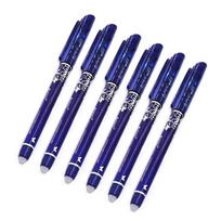 6 / Nutrinamo rašiklio, plaunamos rankenos rinkinys Mėlyna/juoda/raudona 0,5 mm rašiklių užpildymo strypas, skirtas raštinės reikmenims, mokinio egzamino dalis 6pcs blue blue