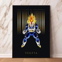Popular anime posters, Vegeta Modern Home Modular Painting Christmas 21cm×30cm NoFrame