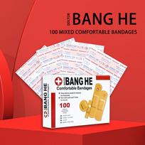 100pcs/lot Breathable Band Aid Waterproof Bandage First Aid Wound  Tape Wound Plaster Emergency Kits Bandaids 100pcs/box red