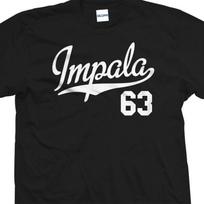 Impala 63 Script Tail T-Shirt 1963 Lowrider Classic Tee S