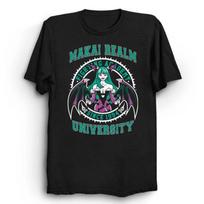 Morrigan Vampyrė Baisiai Mielas Pastelinė Goth Geikas Vintažinis Arkadinis Darkstalkers Vaizdo Žaidimas Retro Gotikinė Estetika Unisex Marškinėliai XXXXL black