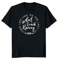 Dirt Track Racing Rider Unisex T-shirt XXXXL black
