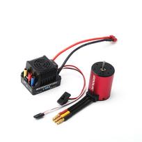 „GoolRC 3650“ bešepetis variklis 3100KV ir 60A bešepetis ESC elektrinis greičio reguliatorius, skirtas 1/10 RC automobiliui 3100KV įvairiaspalvis