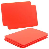 5/10PCS Soft Window Tint Ultra-thin Edge Squeegee Carbon Vinyl Car Wrap PPF Protect Film Install Tool Rubber Scraper Water Wiper 5PCS red