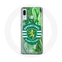 Case - Maniacase - Samsung Galaxy A30 - Soft - Black - Sporting Portugal juoda
