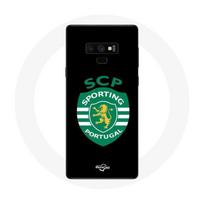 Coque Samsung Galaxy Note 9 scp sporting portugal fond noir juoda