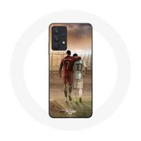 Dėklas, skirtas Samsung Galaxy A32 4G Cristiano Ronaldo Messi ožiukui juoda
