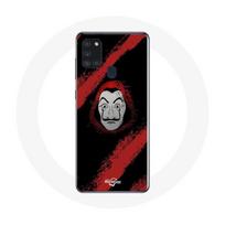Coque Samsung Galaxy A21S la casa de papel masque peinture