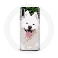 Coque pour Samsung Galaxy A70 Samoyède Blanc Race de chiens balta