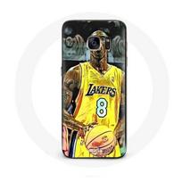 Coque pour Samsung Galaxy S6 Kobe Bryant Dunk lakers 8 NBA Noir
