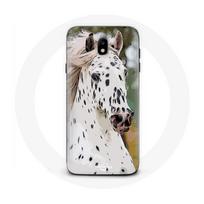 Coque pour samsung galaxy J5 2017 Appaloosa Cheval blanc