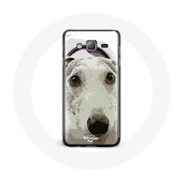Coque pour Samsung Galaxy A3 Chien de Pitbull Blanc balta
