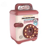 Children's ATM piggy bank plastic ornaments password fingerprint voice recognition money storage cabinet toys