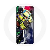 Coque pour Samsung Galaxy A22 5G Valentino Rossi Pilote de vitesse champion