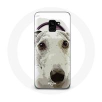 Coque pour Samsung Galaxy A8 Plus Lévrier greyhound Race de chiens