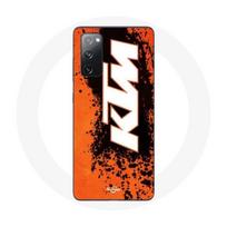 Coque pour Samsung Galaxy S20 FE KTM Logo blanc fond orange