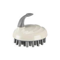 Household Silicone Shower Massage Brush Scalp Massager with Handle Dry and Wet Dual Purpose Massage Hair Comb Care Tool pilka