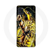 Coque Maniacase pour Samsung Galaxy A21s Son Goku Super Saiyan SSJ3 Attaque point Dragon