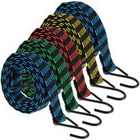 5 vnt. Elastinės gumos virvės su kabliuku Didelio stiprumo bagažo guminė virvė Neslystanti plokščia elastinė virvė motociklams, dviračiams, perkraustymui 5pcs