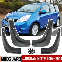 4x Komplekto Formuoti Purvasargiai Apsaugos nuo purslų Nissan Note E11 1-oji karta 2004 - 2011 Purvasargiai Sparnų praplatinimai Purvasaugiai Automobilio priedai blue