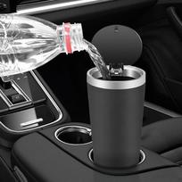 Automobilio šiukšliadėžė Porankio dėžutė Laikymo kibiras Daugiafunkcis konteineris Butelių šiukšlių dėžė sidabras