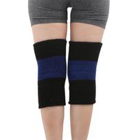 Towel warm knee pads, thickened double-layer sports leg pads, dance basketball knee pads, kneeling pads to keep warm and prevent cold black