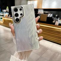 Samsung S24 S23 Plus S22 Ultra telefono dėklas Padengtas TPU Blizgučiai Prabangus Lazerinis Mirksėjimas Atsparus smūgiams Plonas dėklas Samsung S24