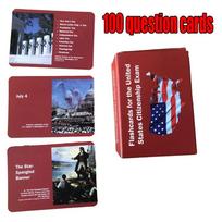 US Citizenship Flash Cards 2024 for The Civics Exam, Covers All 100 Questions, for The U.S. Citizenship Naturalization Test raudona