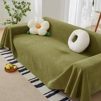 Herringbone Chenille Sofa Cover Towel Full Covered Sofa Cover Non-Slip Sofa Cover Multi-Purpose Cushion 180*130 gray