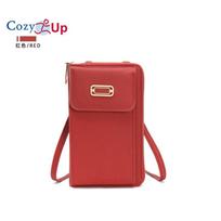 Cozy Up Mobile Phone Bag, Women's Crossbody Mini Square Bag, Fashionable, Simple and Versatile, Large Capacity Vertical Wallet 17x10x3cm smėlis