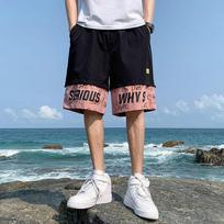 Shorts Men's Summer Thin Section Tide Brand Leisure Sports Five Minutes To Wear Beach Pants Student Trend Loose Overalls XXXL juoda
