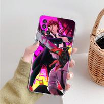 Clear Soft Case For Samsung Galaxy A51 A12 A21s A71 A31 A52 A32 A02s A22 A11 A72 A41 Shockproo Phone Cover Chainsaw Man Fundas Samsung A01 black