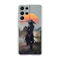 Dėklas, skirtas Samsung Galaxy S10e S20 FE S9 S21 Ultra 5G S10 Lite S22 Plus S21Fe S22Plus Coque japoniškų samurajų silikoninių dėklų dangtelis Samsung S20 5G