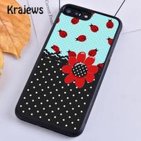 Krajews Lady Bugs Soft Phone Case Cover For iPhone 14 5 SE 6s 7 8 plus X XR XS 11 12 13 pro max Samsung Galaxy S21 S22 ultra Samsung S22ultra red