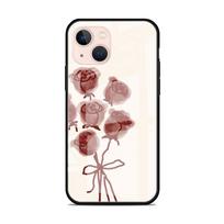 Stiklinis dėklas Apple iPhone 14 13 Pro 11 12 7 8 Plus SE 2022 XR X XS Max 6 6S Grūdintas telefono dėklas Gėlių mielas iPhone 14