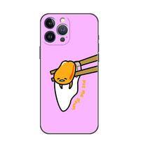Funda Case For Apple iPhone 14 11 13 7 12 Pro 7 XR XS Max 8 Plus 6 14Pro 13Mini Black Soft Phone Coque Gudetama iPhone 6 6S yellow