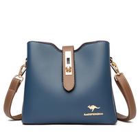 Women's Bag New Crossbody Shoulder Bag Women's Contrast Color Fashion Women's Bucket Bag Women's gray